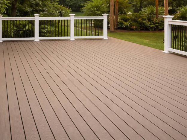 Stained Vitex deck and painted handrail build, Epsom, Auckland