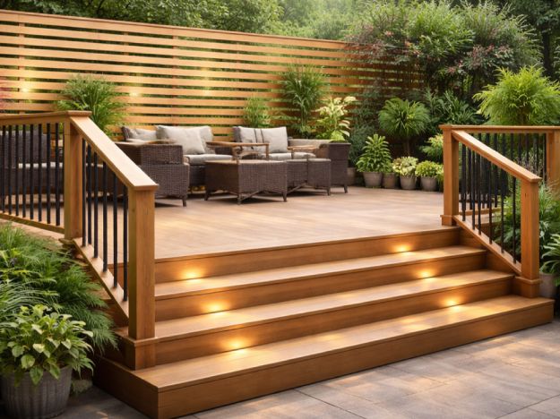 Vitex deck, handrail and trellis build, Remuera, Auckland